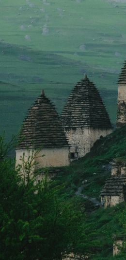 North Ossetia, village Wallpaper 1440x2960