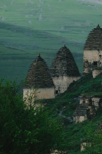 North Ossetia, village Wallpaper 640x960