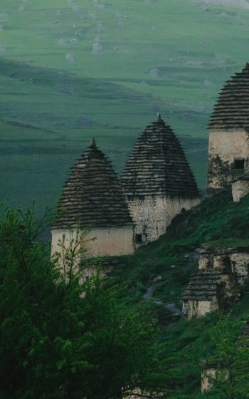 North Ossetia, village Wallpaper 1600x2560