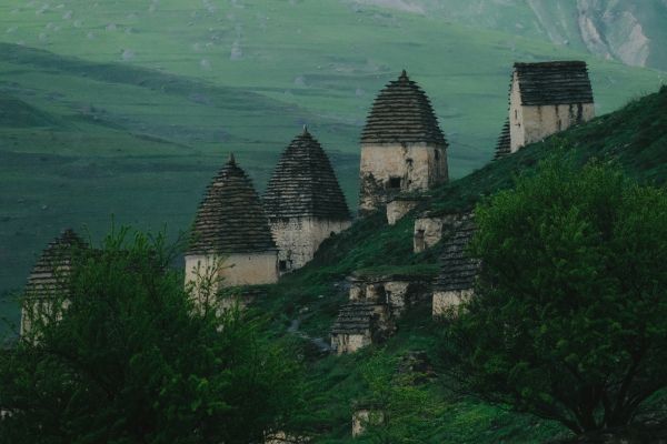 North Ossetia, village Wallpaper 6000x4000