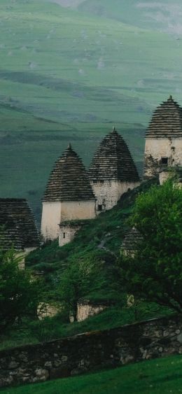 abandoned city, Alanya, Russia Wallpaper 1080x2340