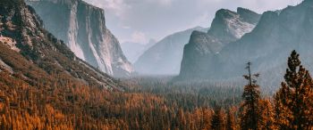 Yosemite National Park, California, USA Wallpaper 3440x1440