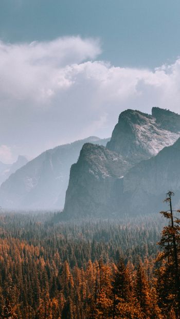 Обои 640x1136 Национальный парк Йосемити, Калифорния, США