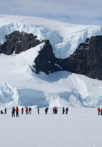 Antarctica, snowy mountains Wallpaper 1668x2388