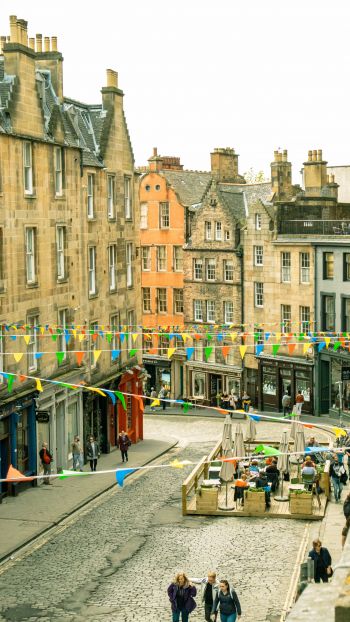 Victoria Street, Edinburgh, Great Britain Wallpaper 1080x1920