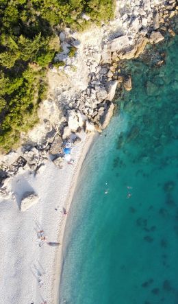 over the sea, boat Wallpaper 600x1024