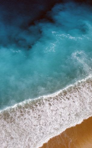 Myrtos Beach, Greece Wallpaper 800x1280