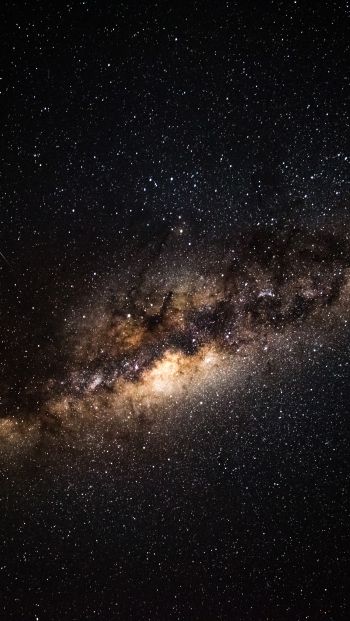 stars, galaxy, black Wallpaper 640x1136