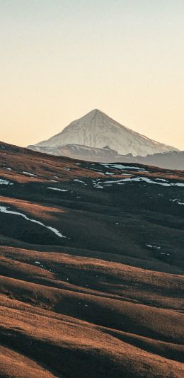 Volcano Lanin, Argentina Wallpaper 1440x2960