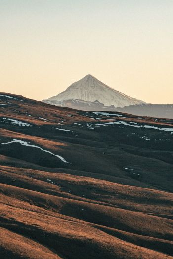 Volcano Lanin, Argentina Wallpaper 640x960