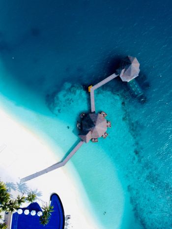 Обои 1668x2224 Мальдивские острова, Мальдивы