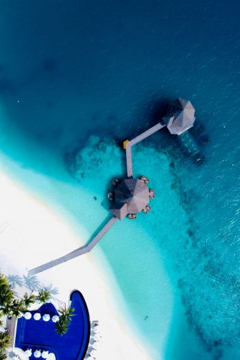 Обои 640x960 Мальдивские острова, Мальдивы