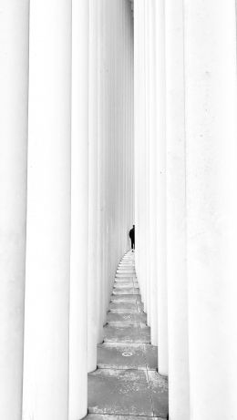 Luxembourg, staircase Wallpaper 640x1136