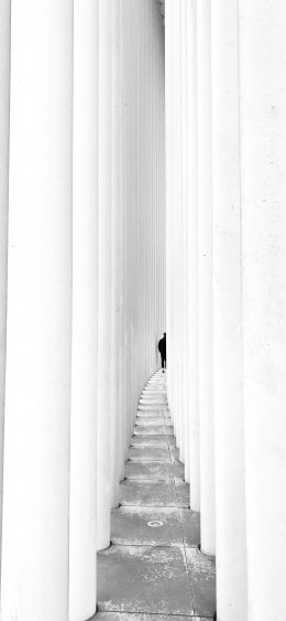 Luxembourg, staircase Wallpaper 1080x2340