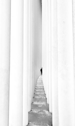 Luxembourg, staircase Wallpaper 1200x2000