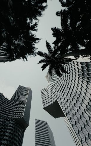 Singapore, skyscrapers Wallpaper 1200x1920