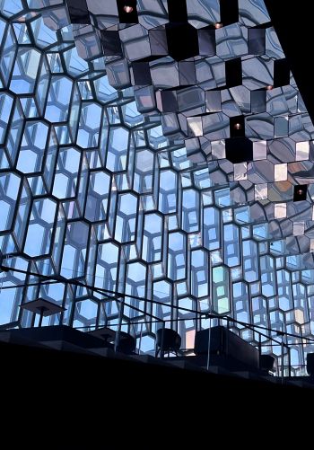 Harpa Concert Hall and Conference Center, Iceland Wallpaper 1668x2388