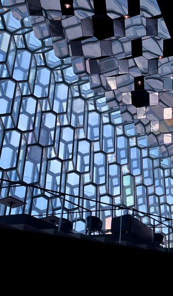 Harpa Concert Hall and Conference Center, Iceland Wallpaper 600x1024