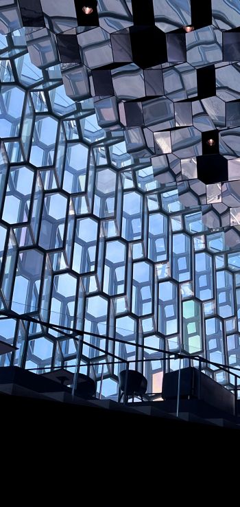 Harpa Concert Hall and Conference Center, Iceland Wallpaper 720x1520