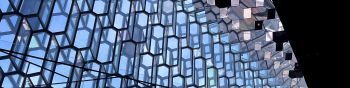 Harpa Concert Hall and Conference Center, Iceland Wallpaper 1590x400