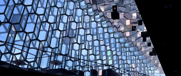 Harpa Concert Hall and Conference Center, Iceland Wallpaper 2560x1080