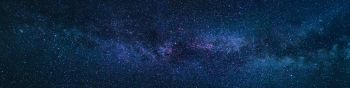 Milky Way, stars, universe Wallpaper 1590x400