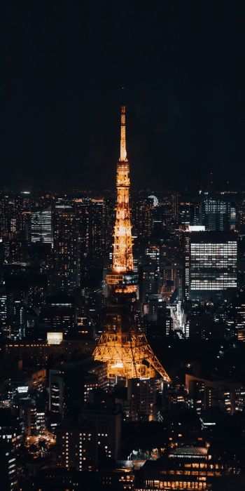 Обои 720x1440 Телевизионная башня Токио, Токио