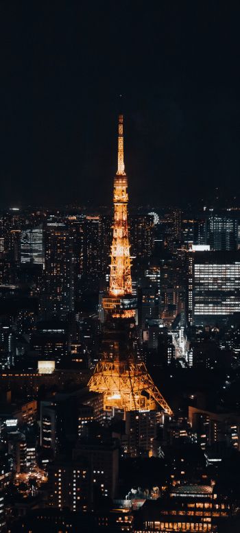 Обои 720x1600 Телевизионная башня Токио, Токио