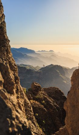 Roque Nublo, Spain Wallpaper 600x1024