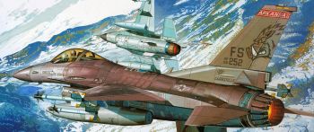 fighter, F-16 Wallpaper 2560x1080