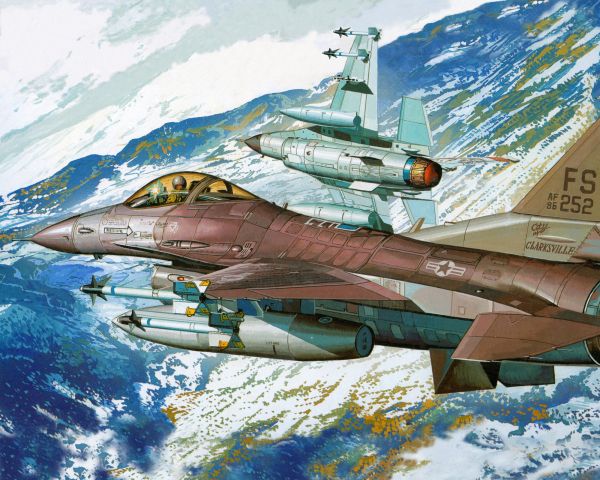 fighter, F-16 Wallpaper 1280x1024