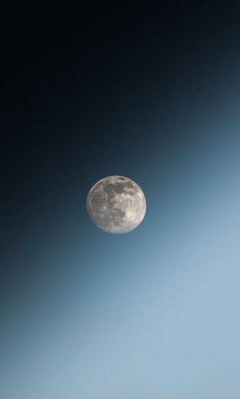Обои 1200x2000 луна, голубое небо