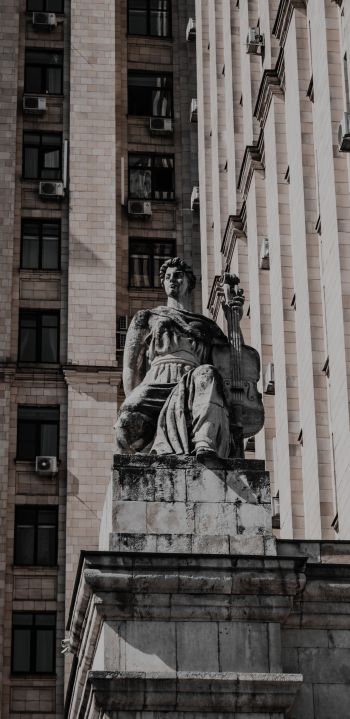 statue, city Wallpaper 1080x2220