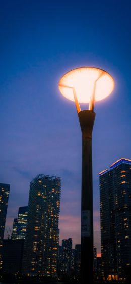 lantern, city photo Wallpaper 828x1792