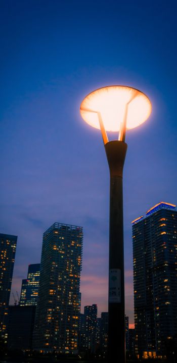 lantern, city photo Wallpaper 1440x2960