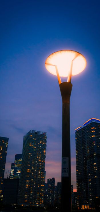 lantern, city photo Wallpaper 1080x2280