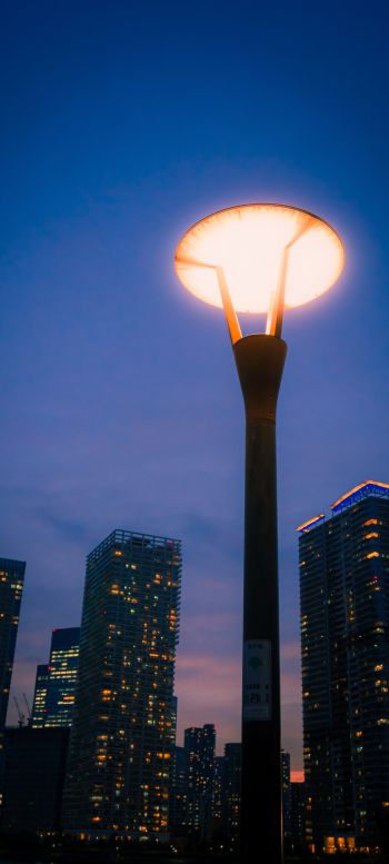 lantern, city photo Wallpaper 1440x3200