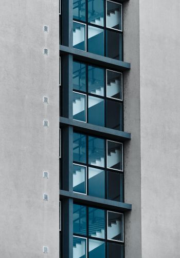 windows, staircase Wallpaper 1640x2360