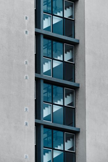 windows, staircase Wallpaper 640x960