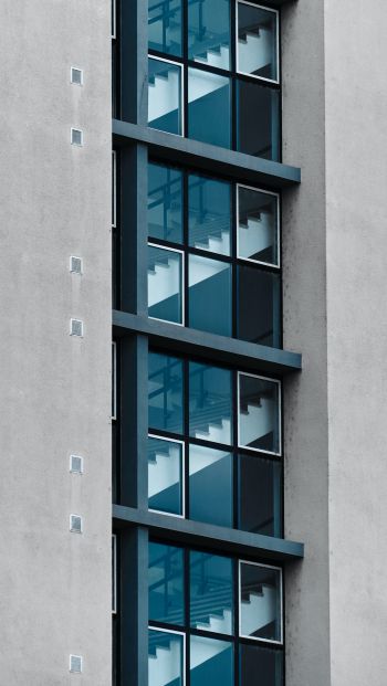 windows, staircase Wallpaper 640x1136