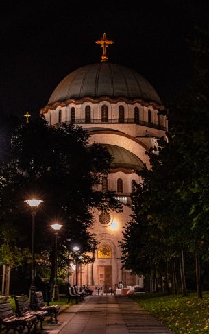 Belgrade, Serbia, temple Wallpaper 1752x2800