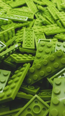 Lego, green, constructor Wallpaper 640x1136