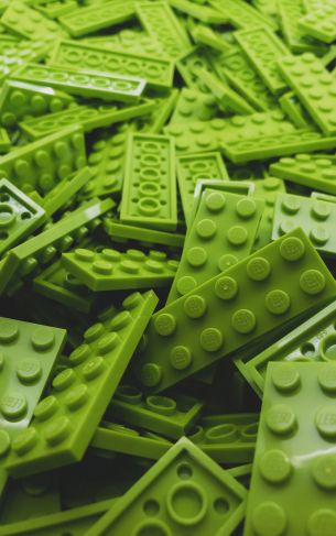 Lego, green, constructor Wallpaper 1752x2800