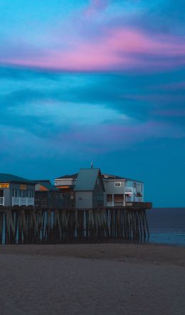 Old Orchard Beach, Maine, USA Wallpaper 600x1024