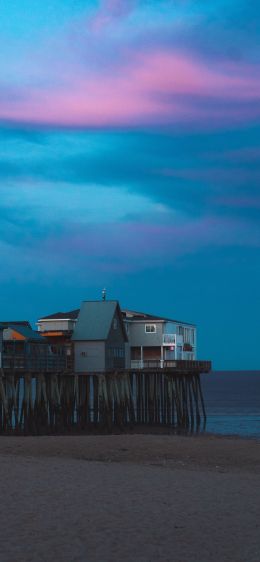 Old Orchard Beach, Maine, USA Wallpaper 828x1792