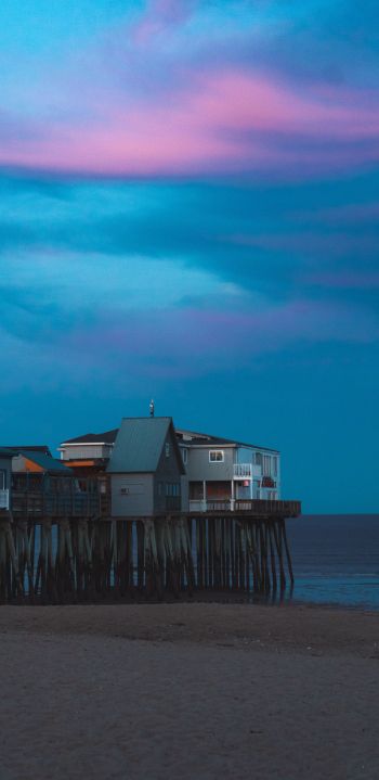 Old Orchard Beach, Maine, USA Wallpaper 1080x2220