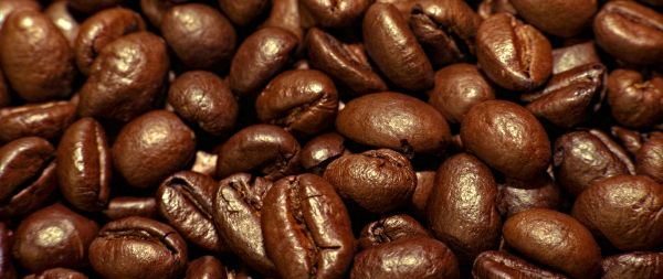 coffee, grains Wallpaper 2560x1080