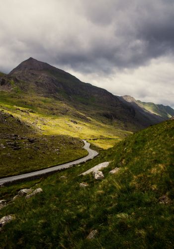 road in the mountains Wallpaper 1668x2388
