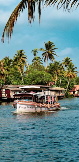 Asia, boats Wallpaper 1080x2220