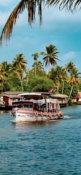 Asia, boats Wallpaper 1080x2340